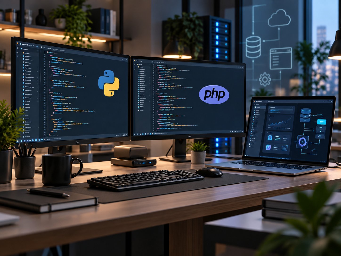 برنامه‌نویسی اختصاصی با PHP و Python؛ توسعه سامانه‌ها و ابزارهای متناسب با نیاز شما